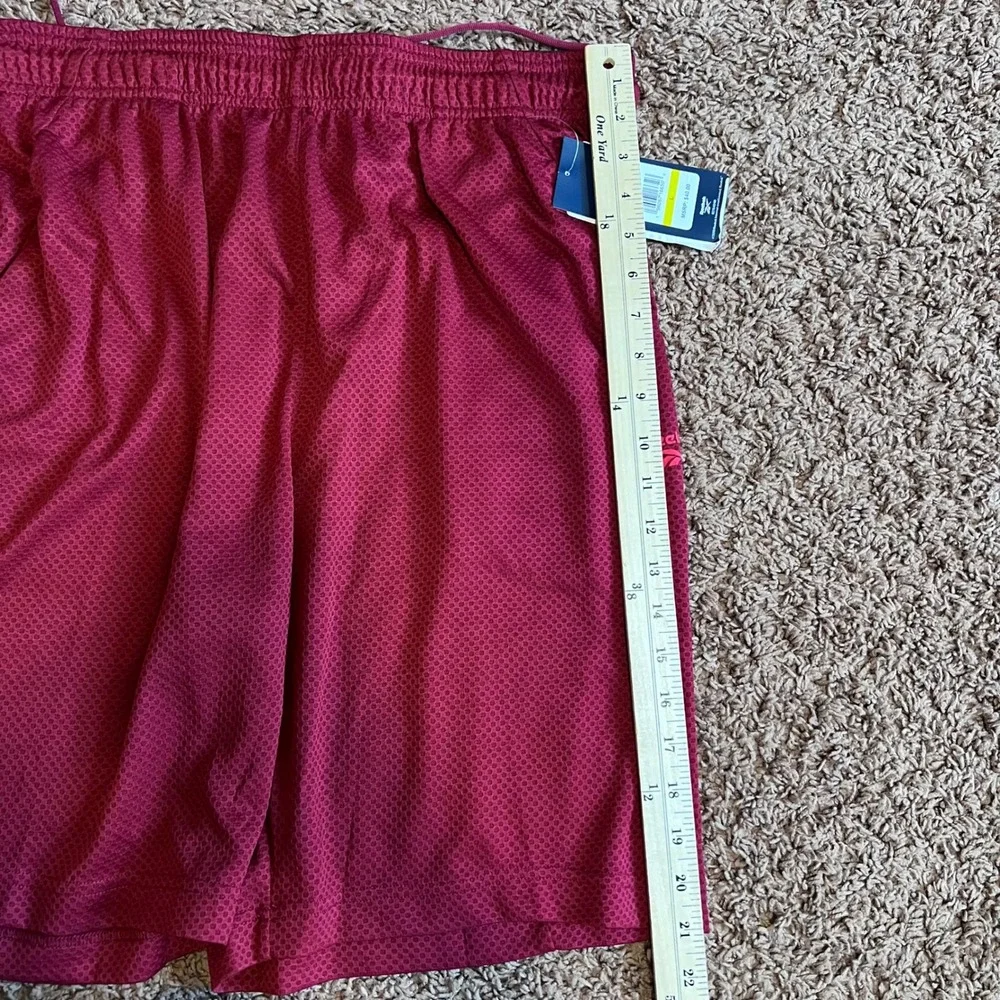 Reebok Mens Open Shot Basketball Shorts Garnet Red REM211SH30051 Size L 9 Inseam